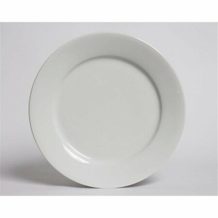 TUXTON CHINA Alaska 7.5 in. Rolled Edge Plate - Porcelain White - 3 Dozen ALA-074